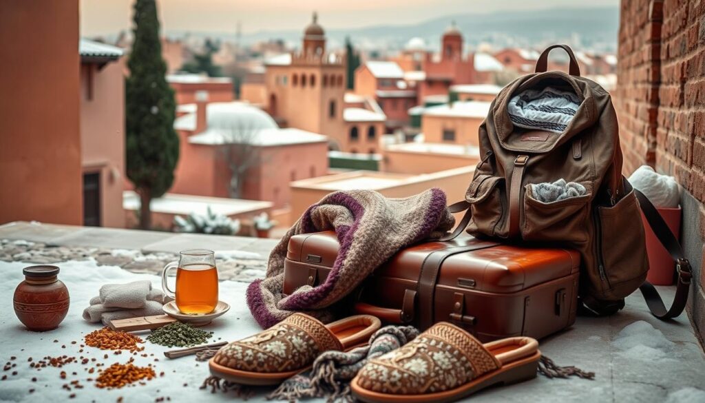 morocco winter packing