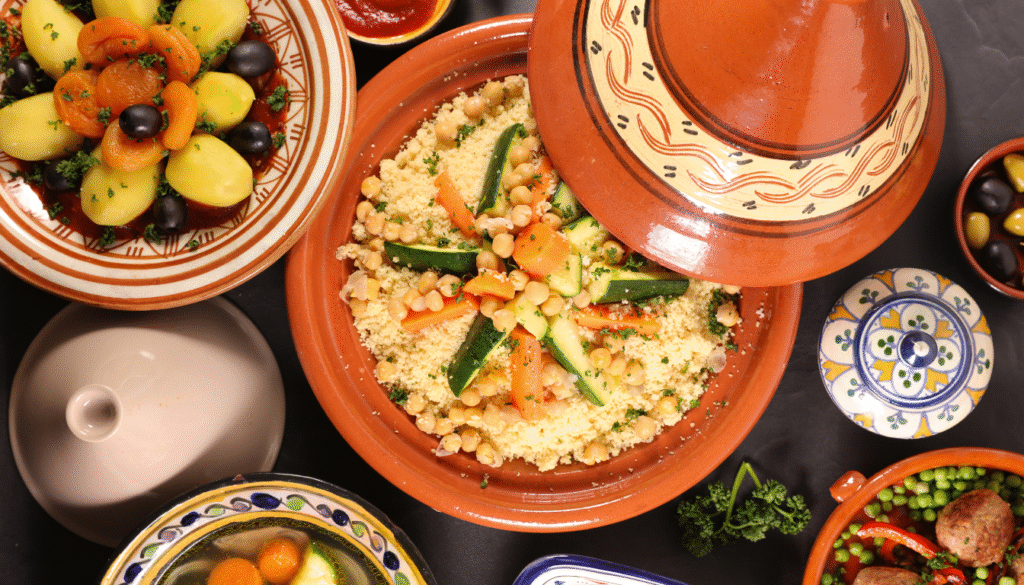 Moroccan dishes